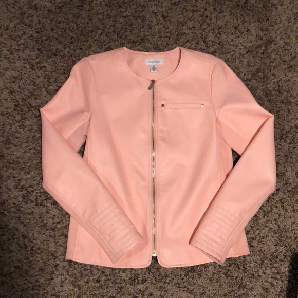 Calvin Klein Leather Jacket - Picture 1 of 6